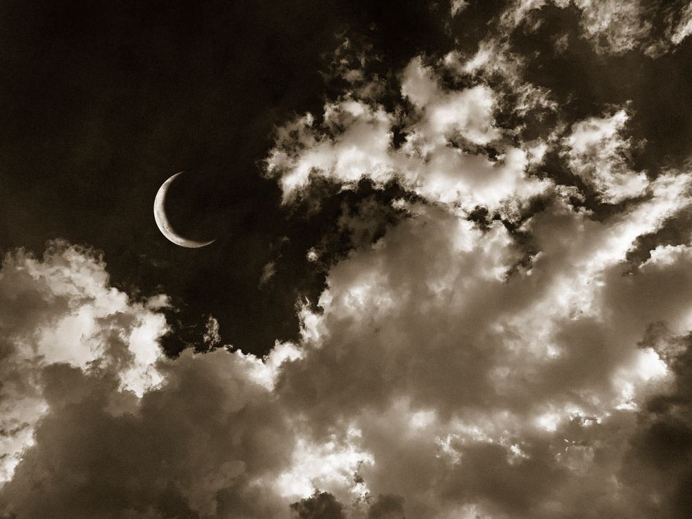Luna Sliver Cs Art | Sky + Sparks Luxury Fine Art