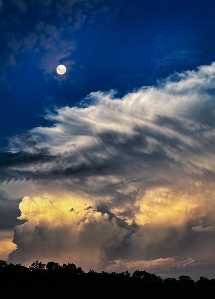 Moonlit Thunder Clr Art | Sky + Sparks Luxury Fine Art