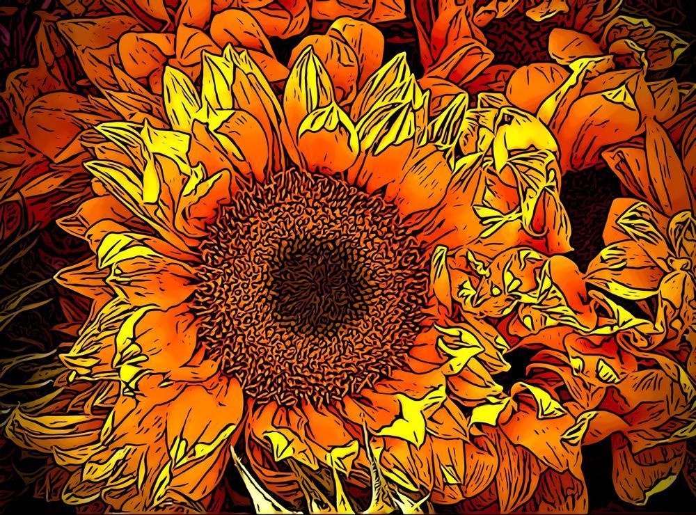 Sun Blast Clr Art | Sky + Sparks Luxury Fine Art