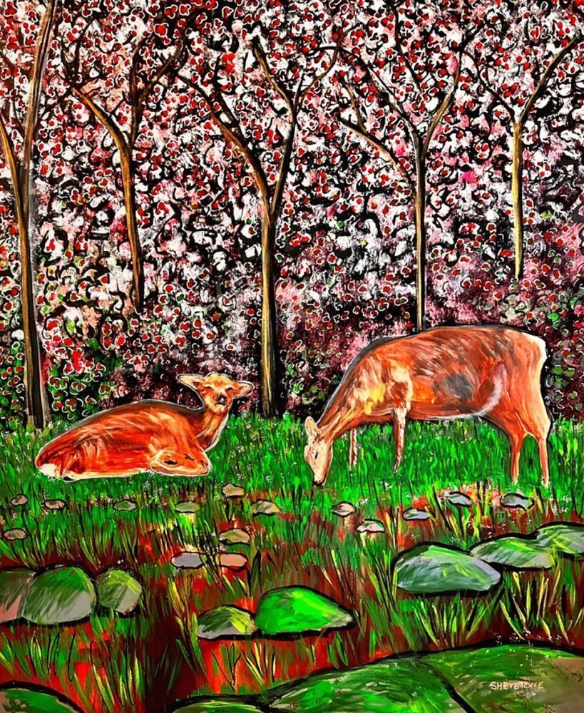 Sacred Deer Of Nara Art | Shevetone Art Gallery