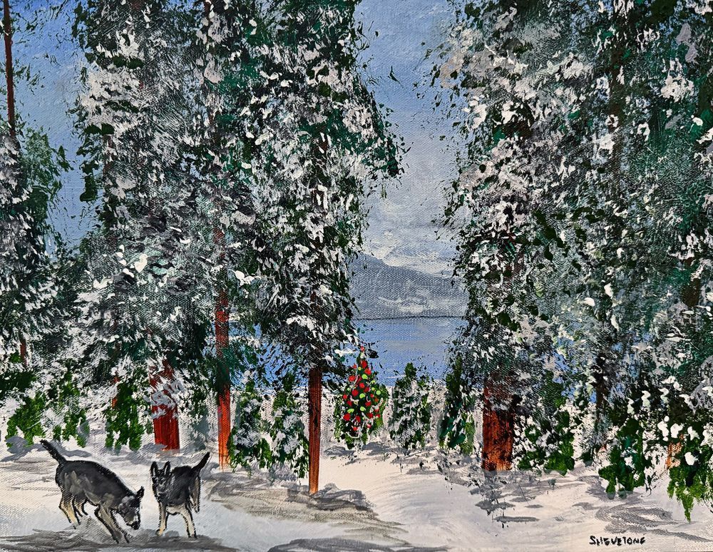 Christmas In Tahoe Art | Shevetone Art Gallery