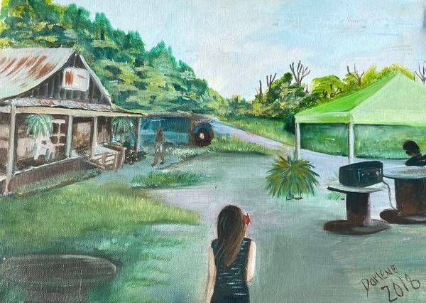 Girl With The Red Flower At Penn S Store Art | darlenecampbell