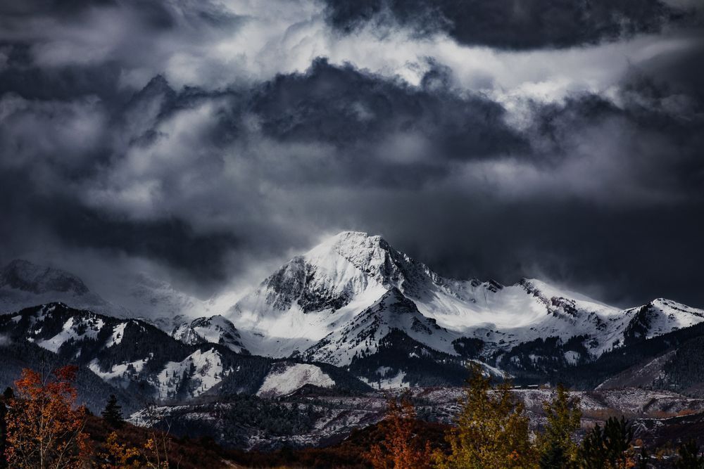 Stormy Over Daly – Moody Snowstorm Above Mount Daly, Colorado