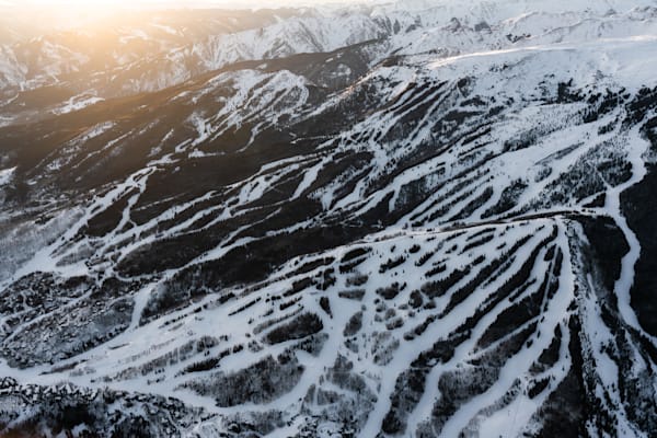 Aerial Snowmass Sunrise Photography Art | Tamara Susa Photography