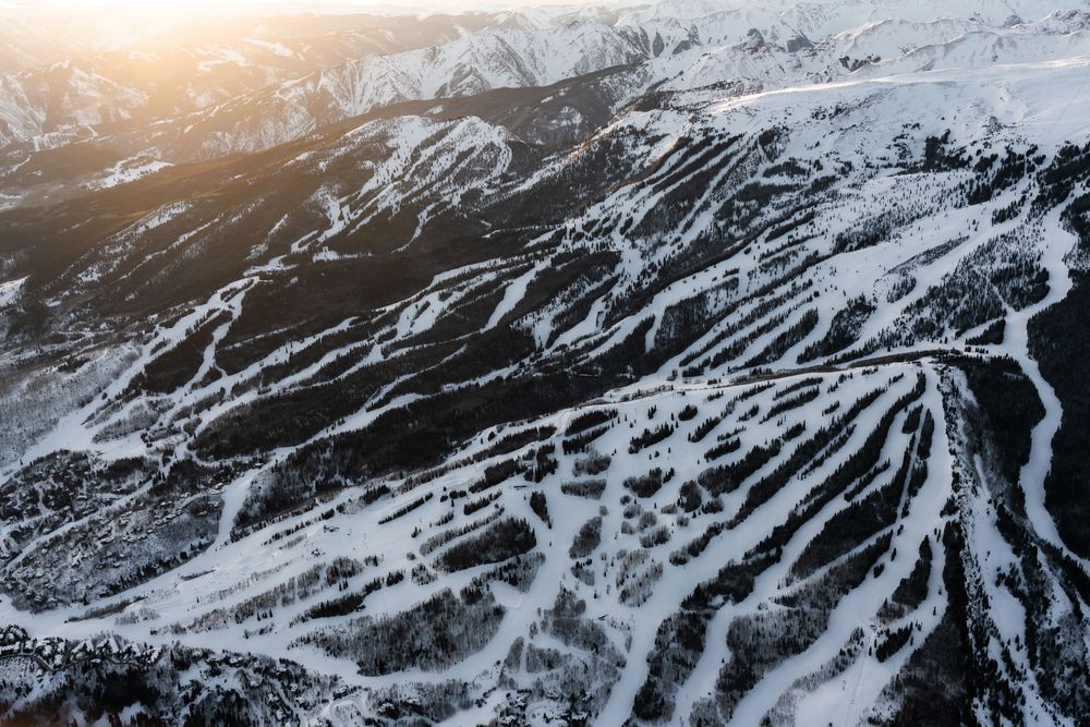 Aerial Snowmass Sunrise Photography Art | Tamara Susa Photography