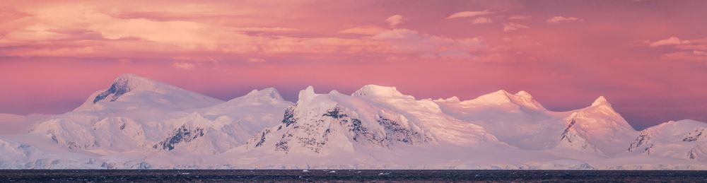 Antarctica Sunset Mountain Photography | Fine Art Polar Landscape