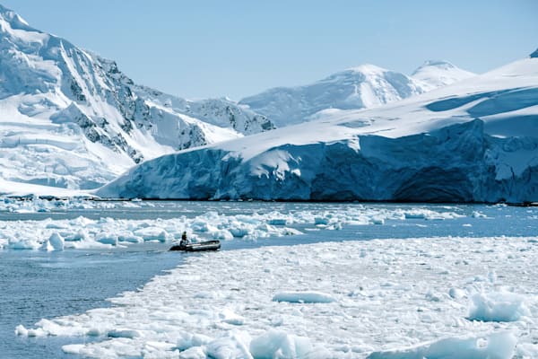 Antarctica Zodiac Through Sea Ice | Polar Expedition Photography