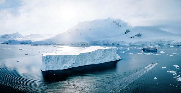 Antarctica Expedition Photography | Iceberg and Ship Fine Art