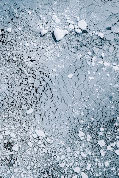Abstract Antarctica Sea Ice Aerial | Fine Art Polar Texture
