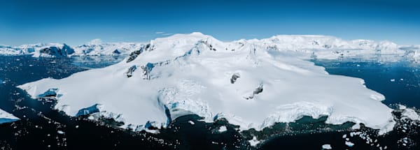 Antarctica Ski Lines Aerial Photography | Paradise Bay Fine Art Print