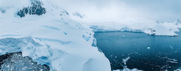 Antarctica Ice Shelf Aerial Photograph | Fine Art Polar Landscape