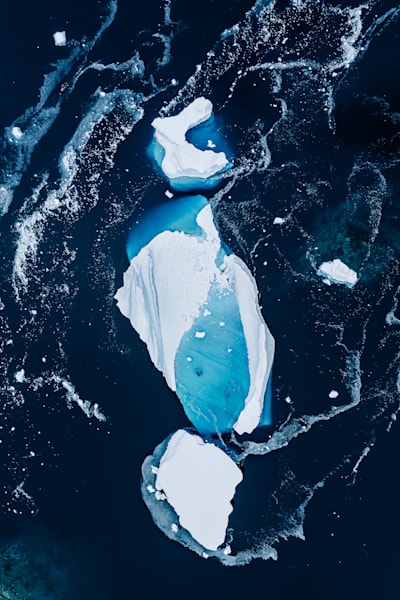 Antarctica Iceberg Blue Ice Aerial | Fine Art Drone Photograph