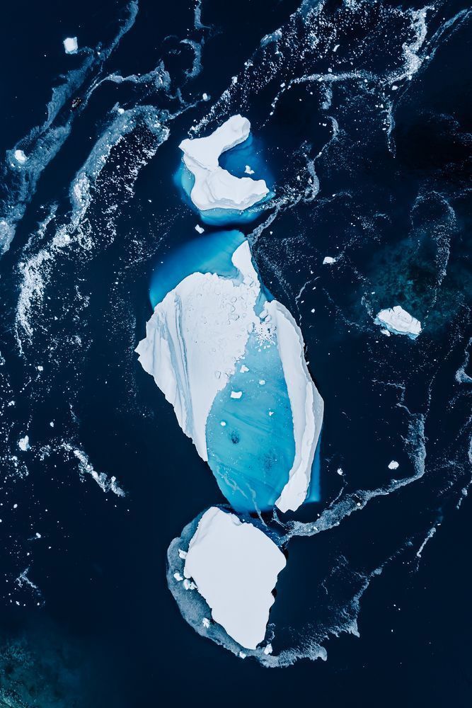 Antarctica Iceberg Blue Ice Aerial | Fine Art Drone Photograph