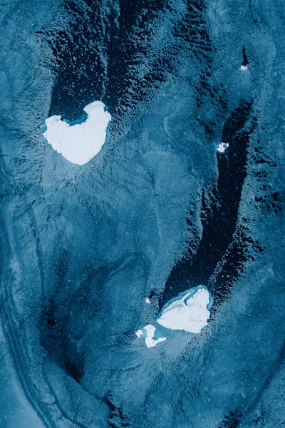 Abstract Antarctica Iceberg Aerial | Fine Art Drone Photography
