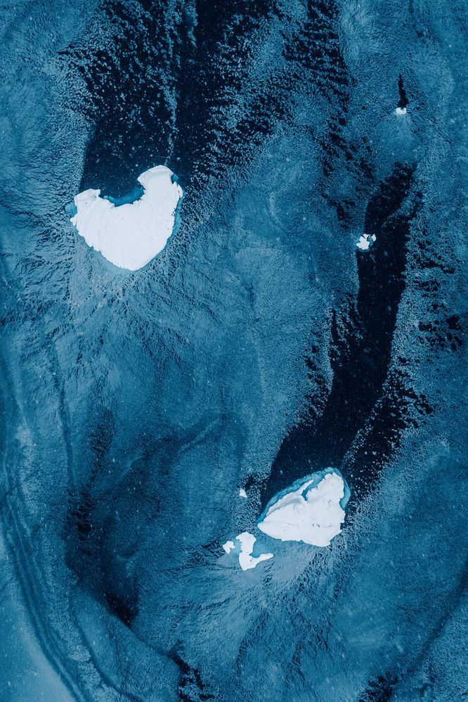 Abstract Antarctica Iceberg Aerial | Fine Art Drone Photography