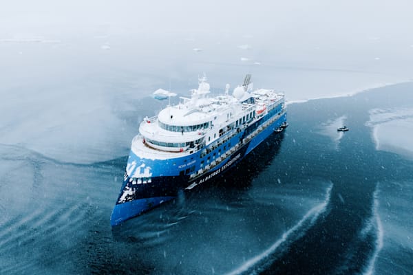 Antarctica Expedition Ship Aerial
