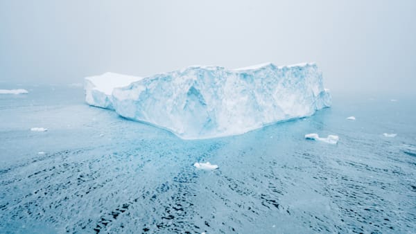 Minimalist Antarctic Iceberg Photography | Blue Silence
