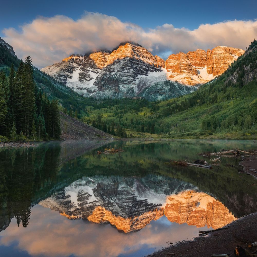 Maroon Bells Sunrise Photography Art | Tamara Susa Photography