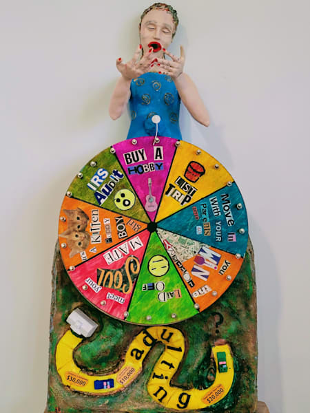Adulting#5   Wheel Of Fortune Art | Jenn Lewis Arts