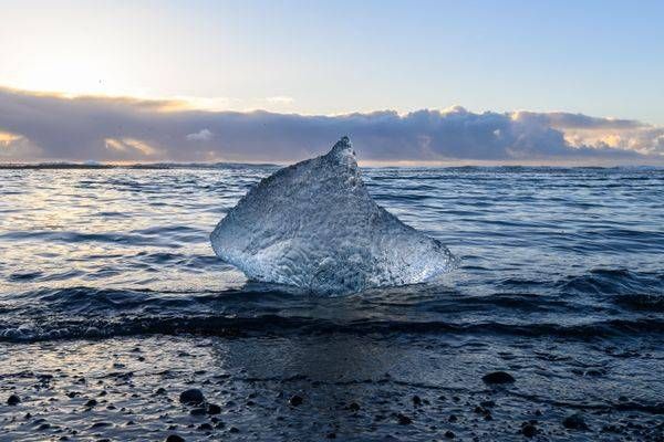 Diamond Beach Ice at Sunrise – Fine Art Print