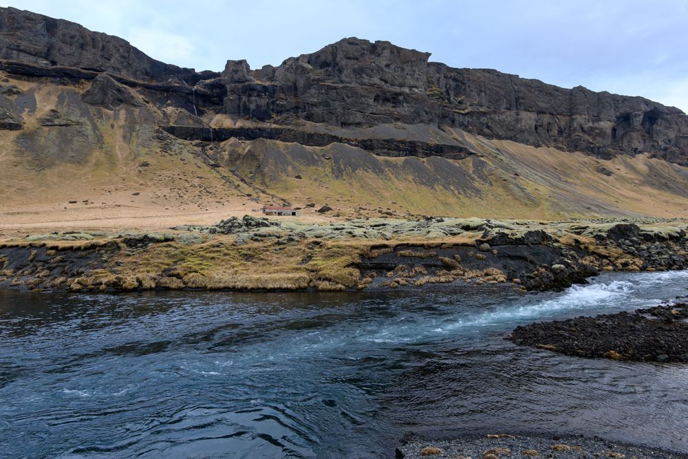 South Iceland River & Cliffs – Fine Art Print