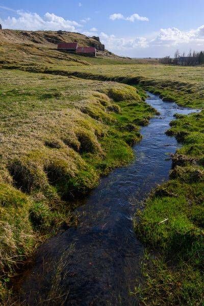 Skalakot Stream Fine Art Print | Peaceful Iceland Landscape