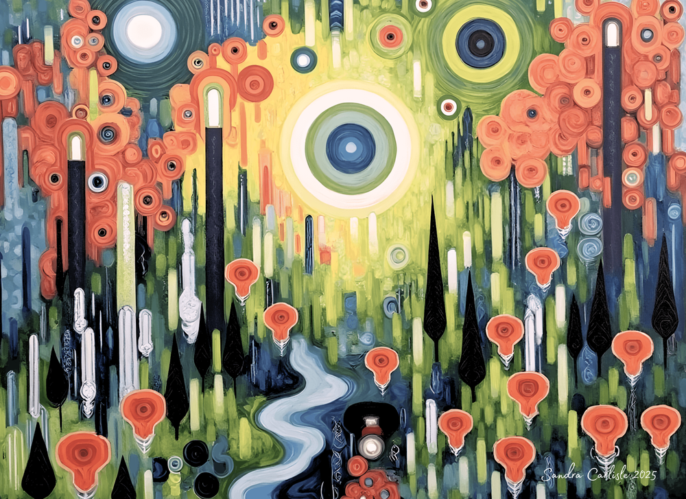 The Creek Revised (55 X 40 In) Art | Sandra Carlisle Art