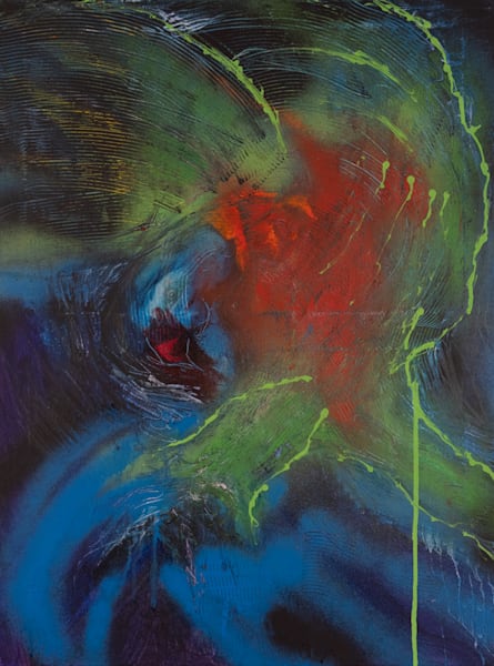 Larrikin Rainbow Lorikeet Abstracted