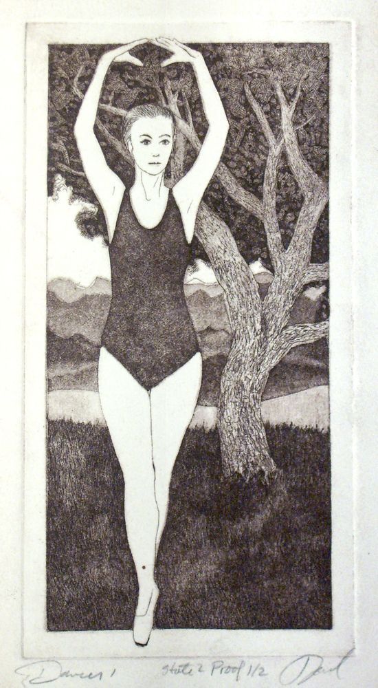 Dancer1 Etching Art | Dan Terry