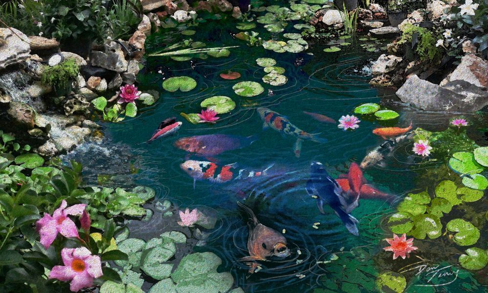 Koi Pond #2 Art | Dan Terry