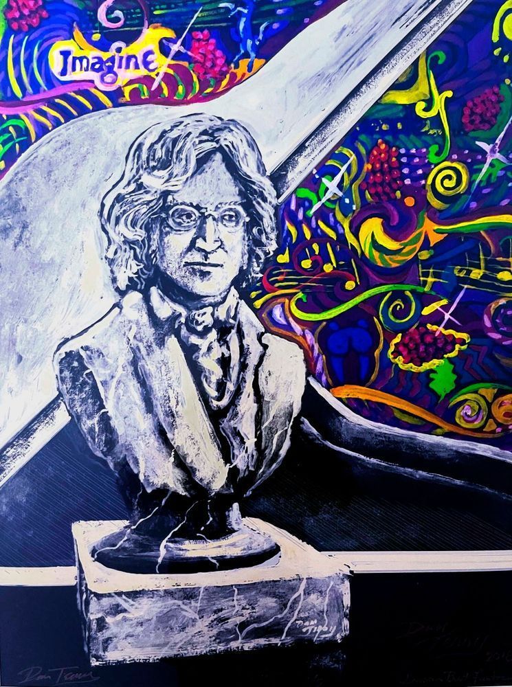 Imagine   John Lennon Composer Bust Art | Dan Terry