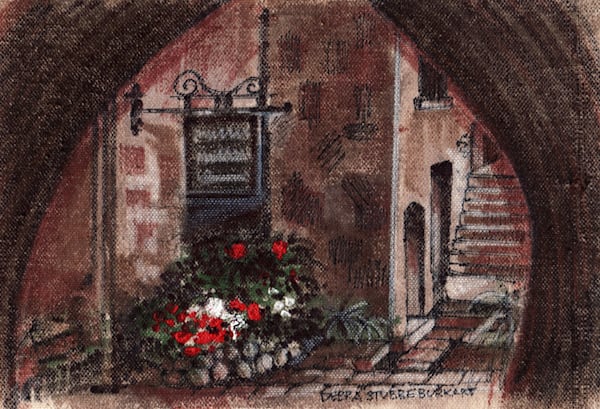 Paris Courtyard Art | Debra Stubbe Burkart Artist