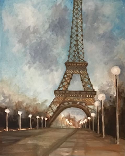 Eiffel Tower Champ De Mars Art | Debra Stubbe Burkart Artist