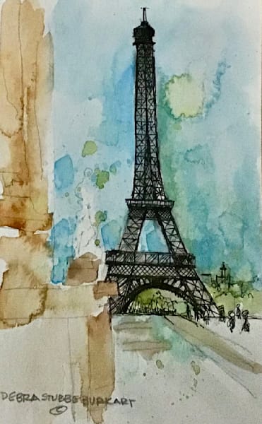 Trocadero Effiel Tower Art | Debra Stubbe Burkart Artist