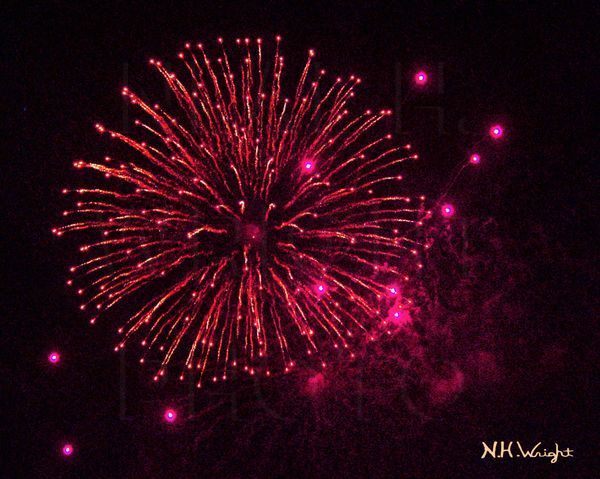 Lady In Red Fireworks, #LadyInRedFireworks