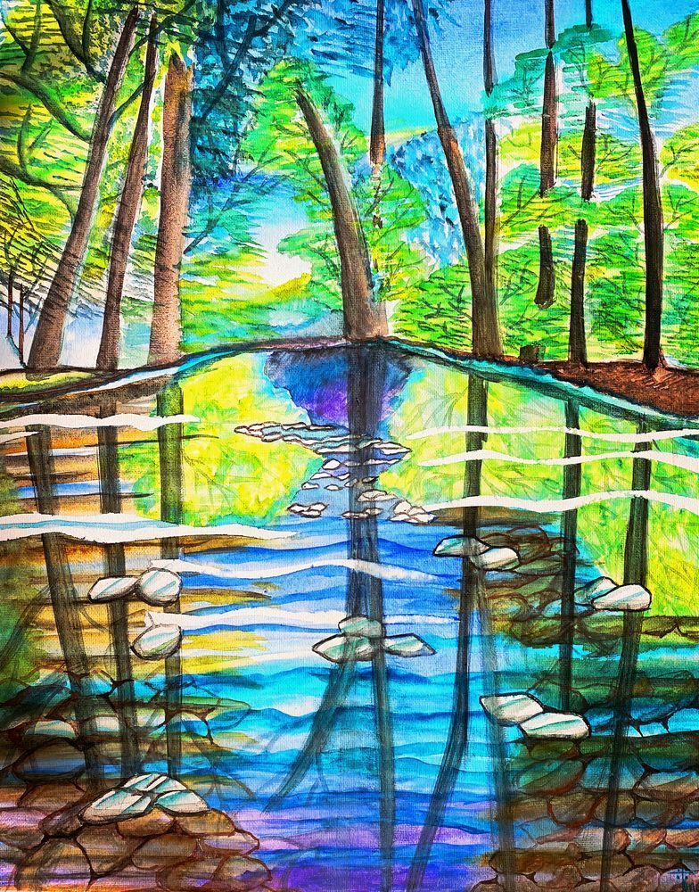 Streams Symphony Art | Tina Art 