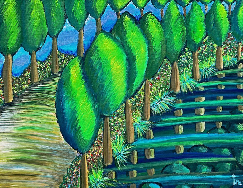 Walking In The Forest Art | Tina Art 