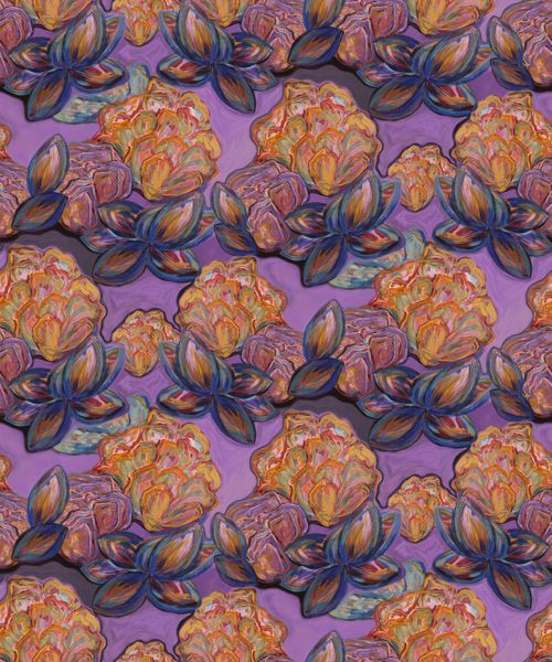 Please Print Pattern Purple Please Pattern Print Art | The Pink Picket Fence