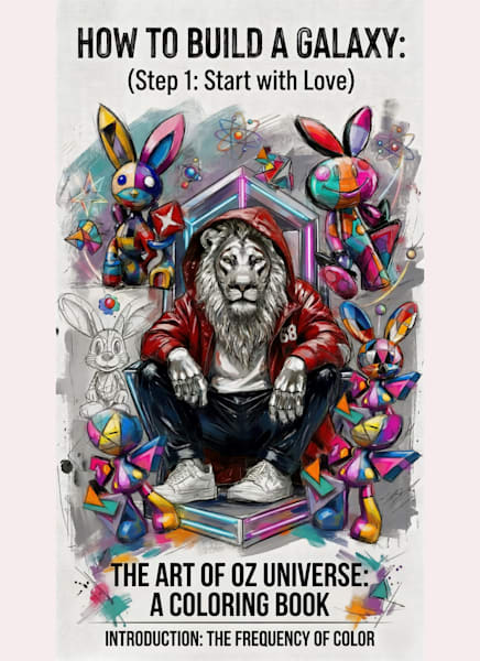 New Book! By OZ / HOW TO BUILD A GALAXY:  (Step 1: Start with Love). THE ART OF OZ UNIVERSE: "A MASTERPIECE COLORING BOOK" & 21 New Songs