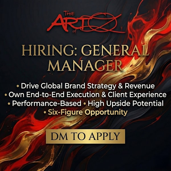 HIRING: General Manager for The Art of OZ (Executive Role / High Upside)