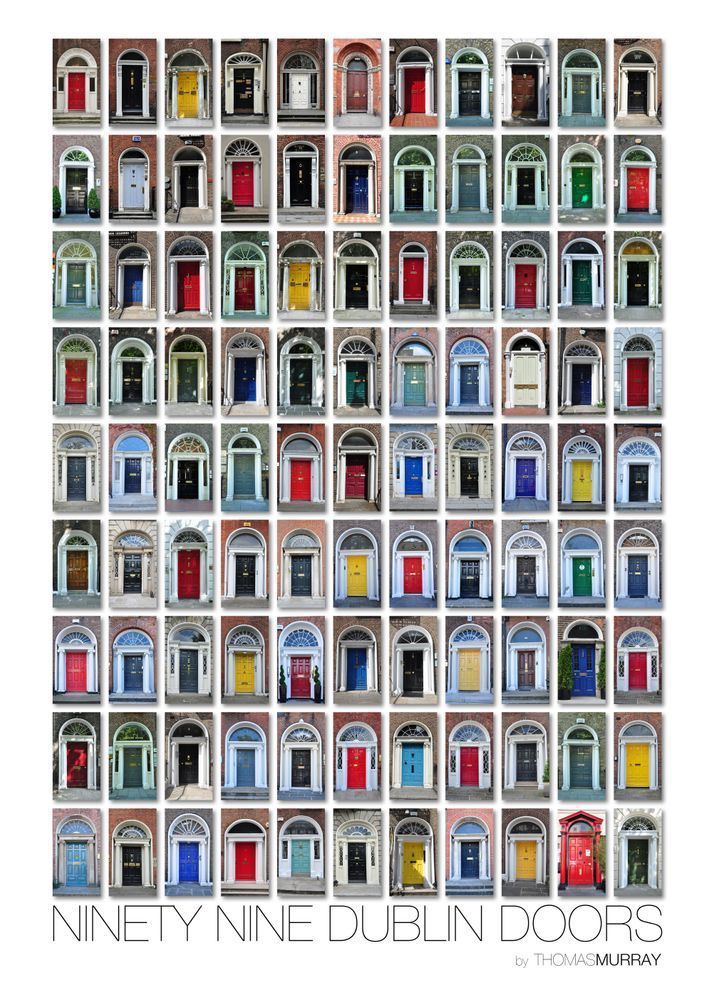 99 Dublin Doors Puzzle (White) Art | tommurray