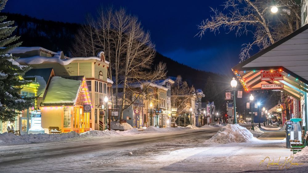 Elk Avenue Asleep Crested Butte Photography Art | Michael J. Bauer Photography