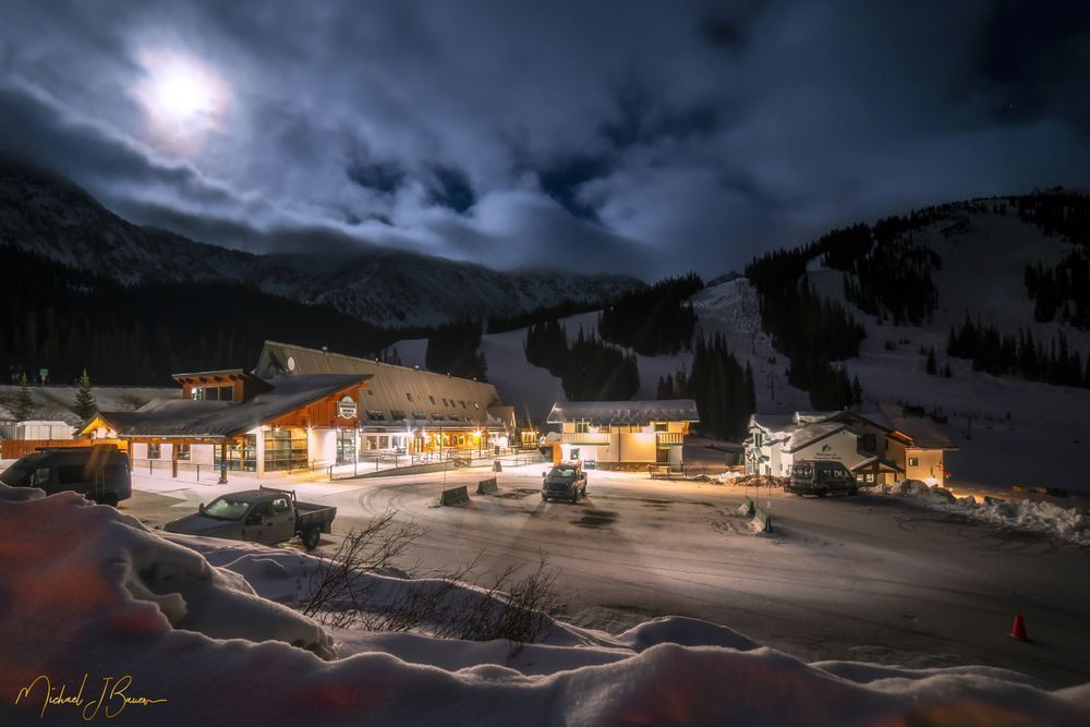 Moonlit Arapahoe Basin Photography Art | Michael J. Bauer Photography