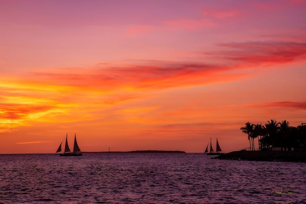 Sailboats In Key West Photography Art | Michael J. Bauer Photography