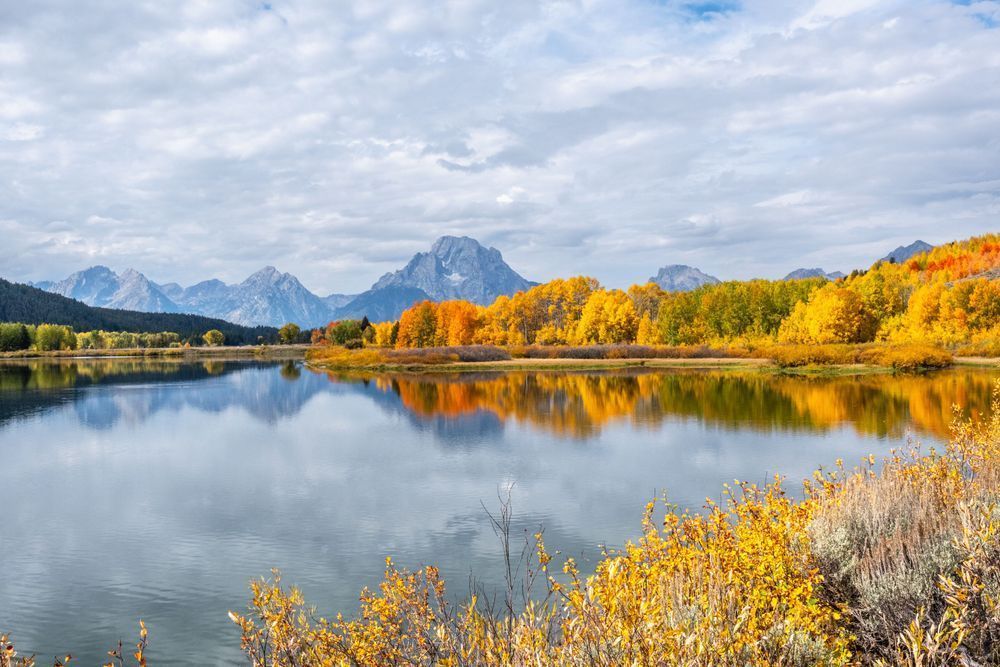 Grand Teton Fall Colors Landscape Photography Print