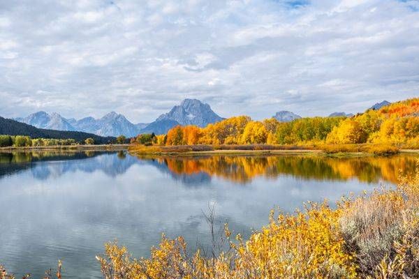 Grand Teton Fall Colors Landscape Photography Print