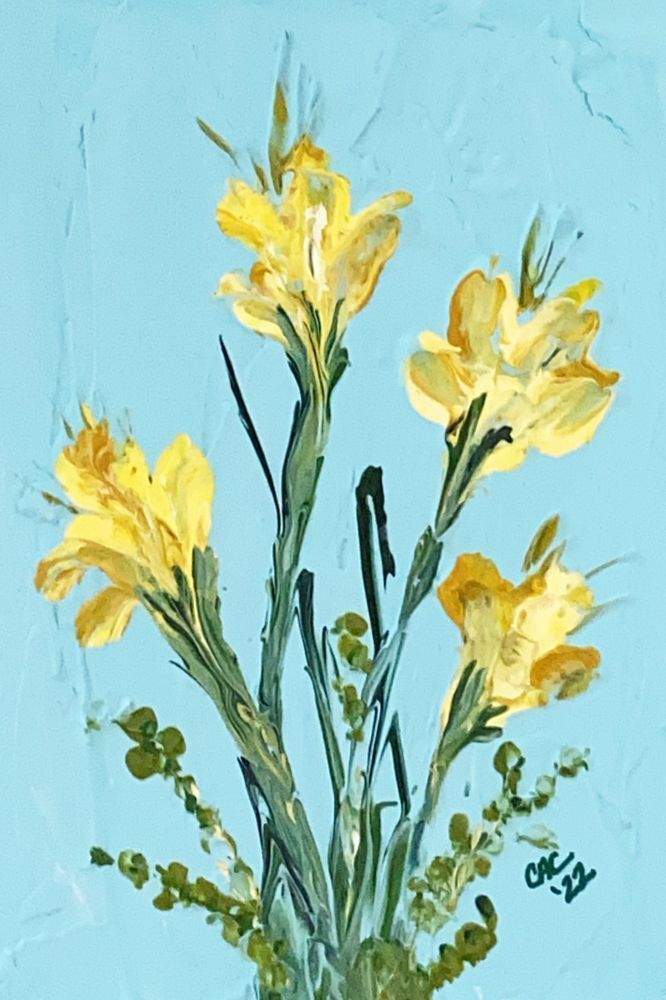 Four Small Daylilies Art | Covey Artistic Creations