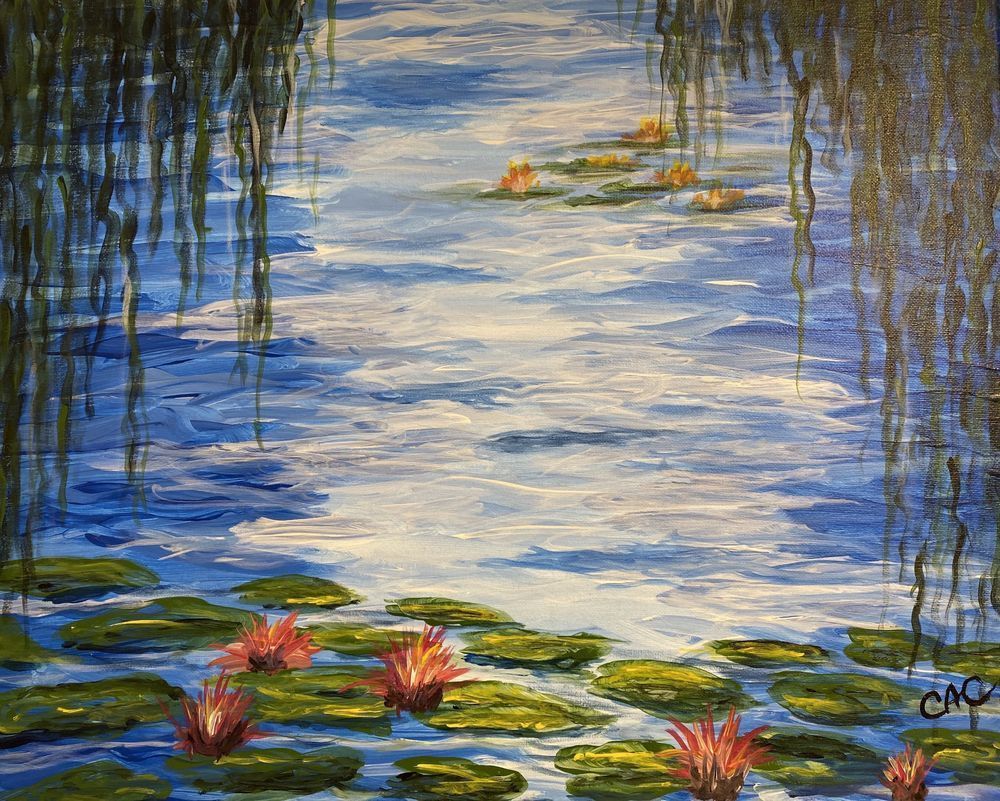 Waterlilies Revisited Art | Covey Artistic Creations