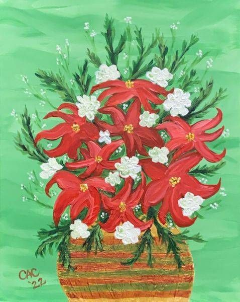 Winter Poinsettias Art | Covey Artistic Creations