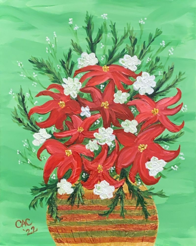 Winter Poinsettias Art | Covey Artistic Creations